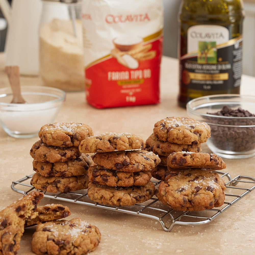 Chocolate chips cookies vegani