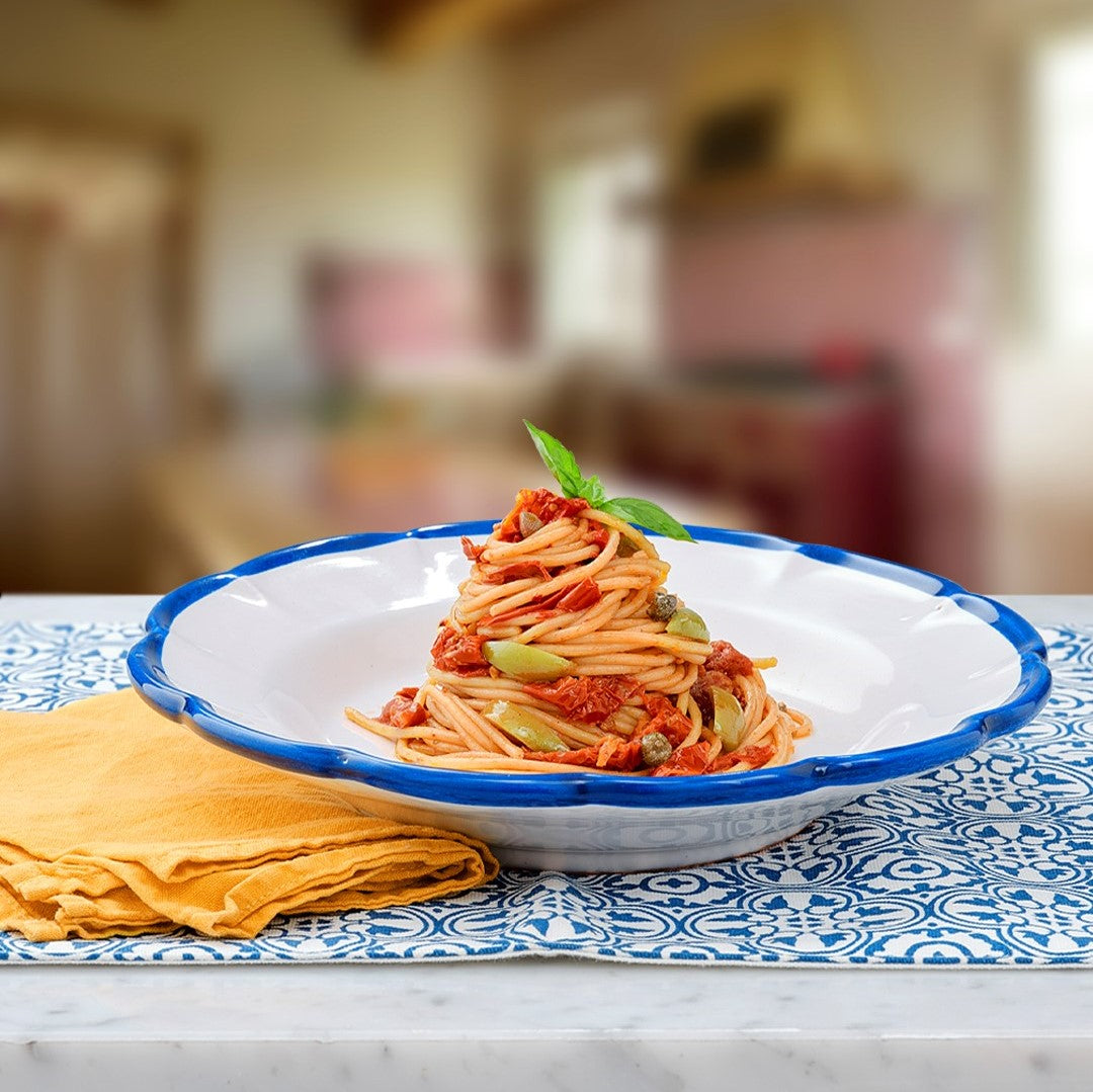 Spaghetti integrali aglio, olio e pomodori secchi